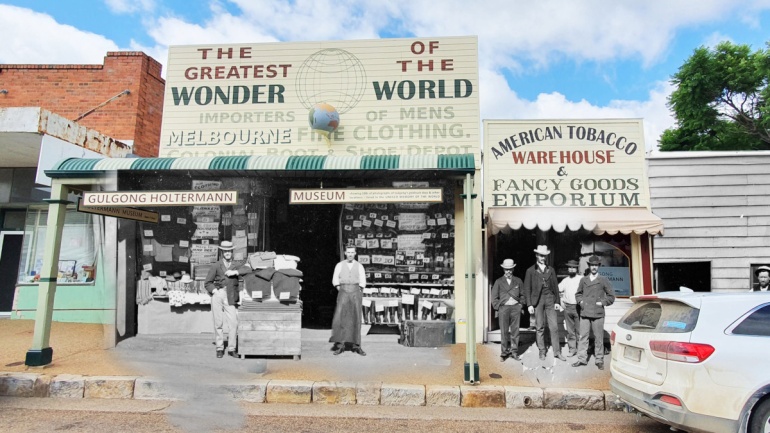 Christopher Dingle Greatest Wonder Gulgong then and now