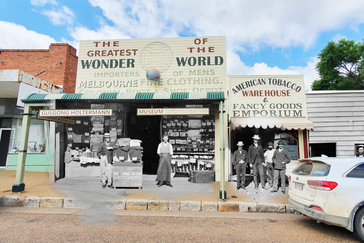 Christopher Dingle Greatest Wonder Gulgong then and now